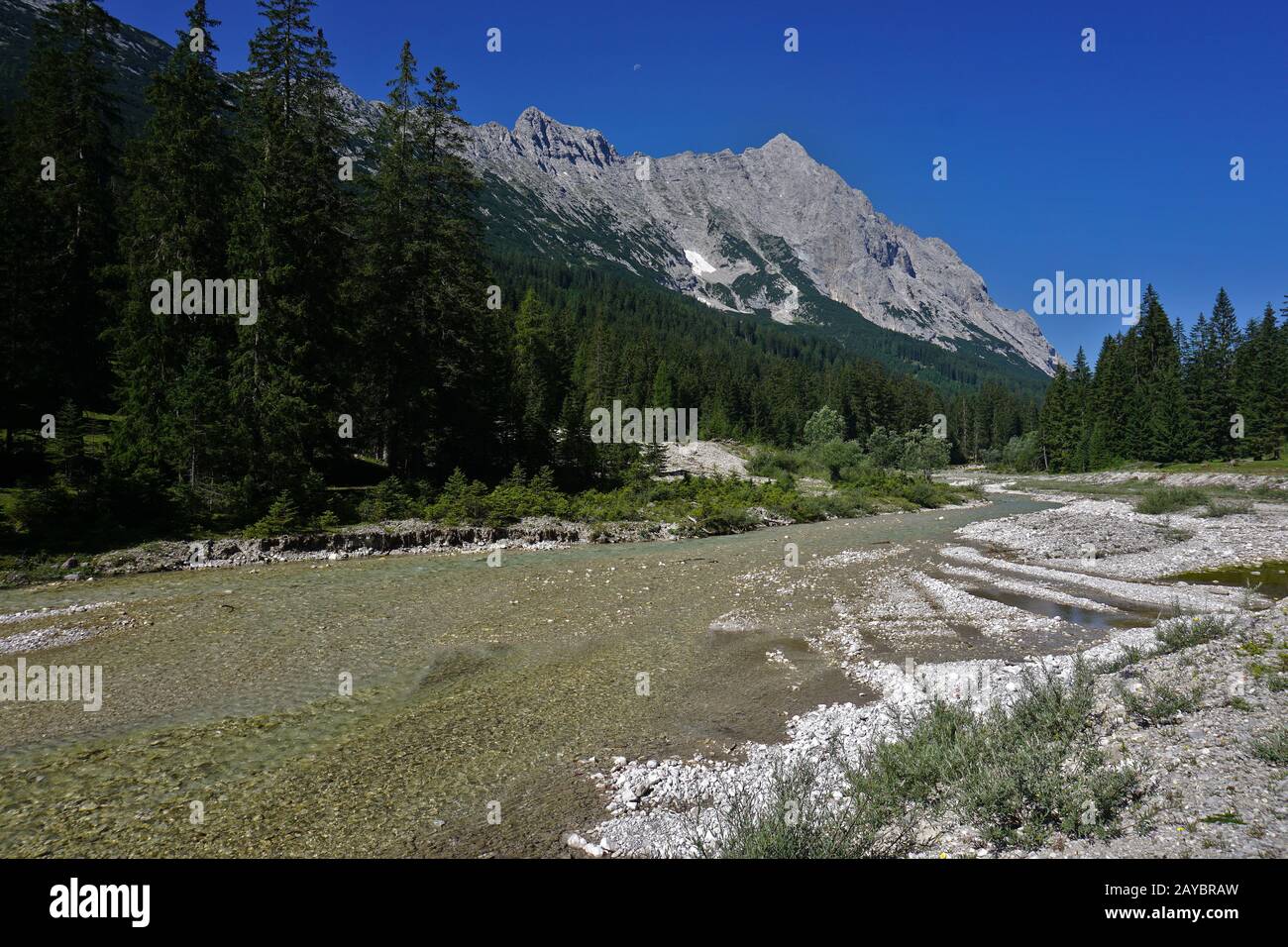 Valle del Gais, Monti Mieminger, Austria Tirolo Foto Stock