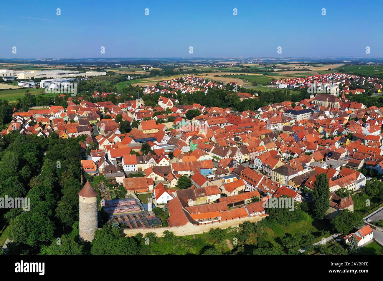 Iphofen è una città della Baviera Foto Stock