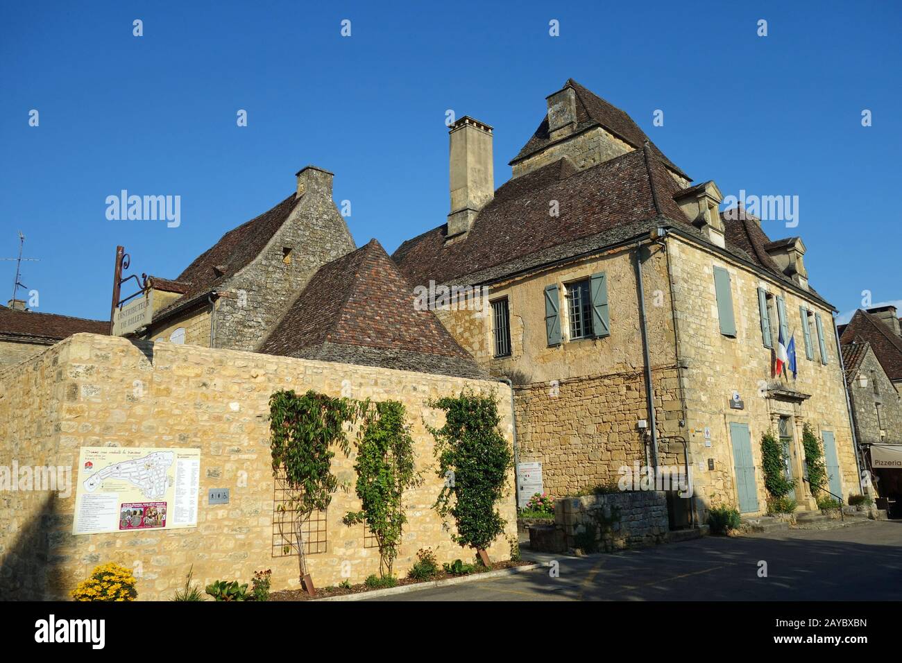 domme nella dordogna, francia Foto Stock