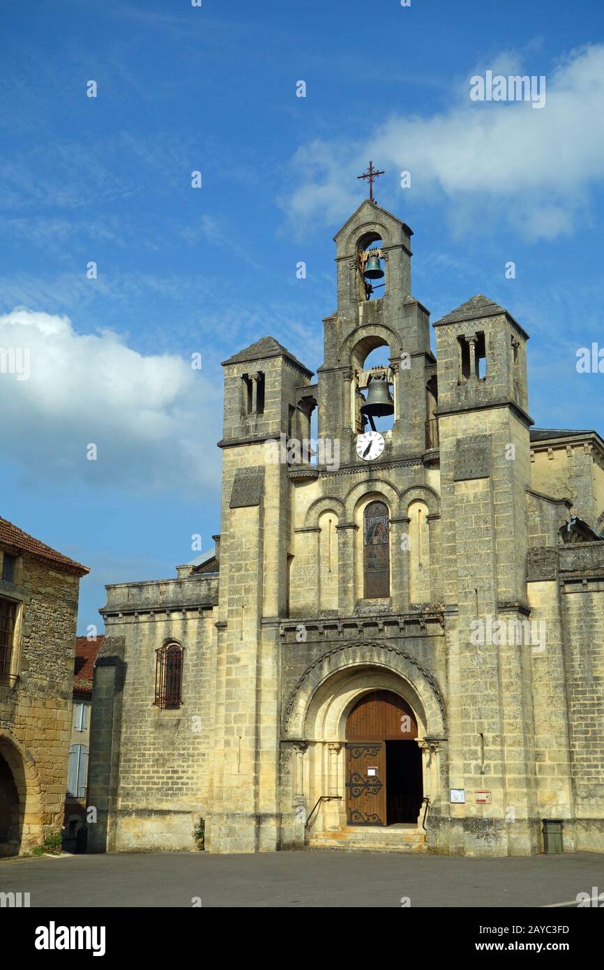 Notre Dame de l'Assomption a Villefranche Foto Stock