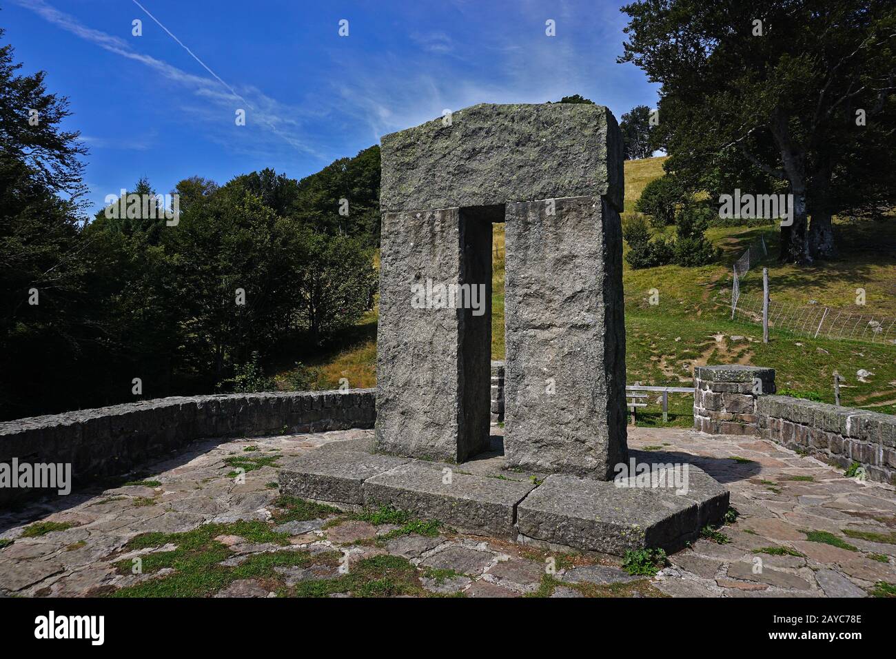 Monumento inglese a Schauinsland nella Foresta Nera, Germania meridionale Foto Stock