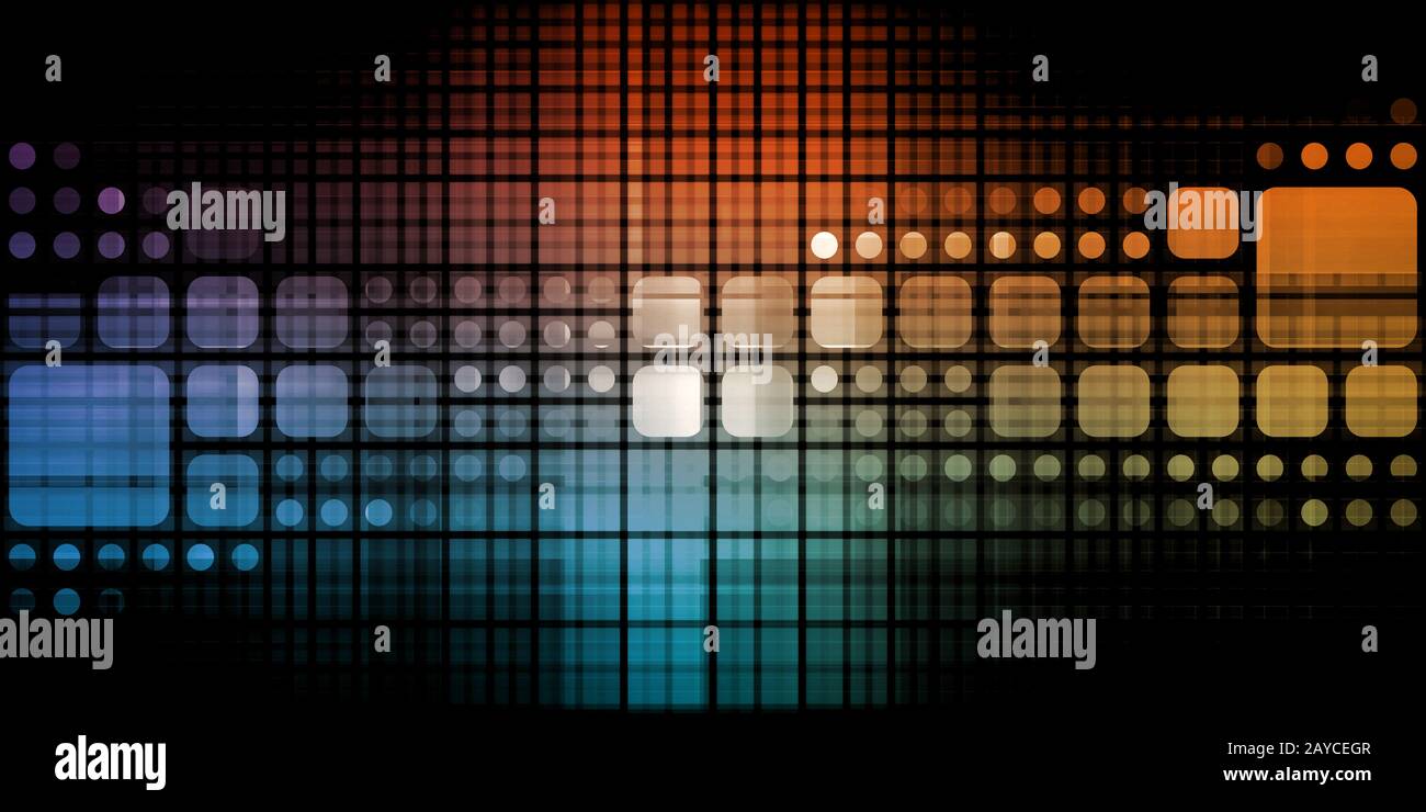 Sistema informativo di gestione Foto Stock