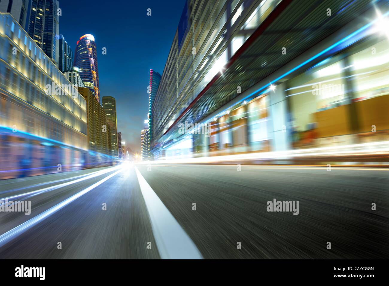 città street motion sfondo sfocato Foto Stock