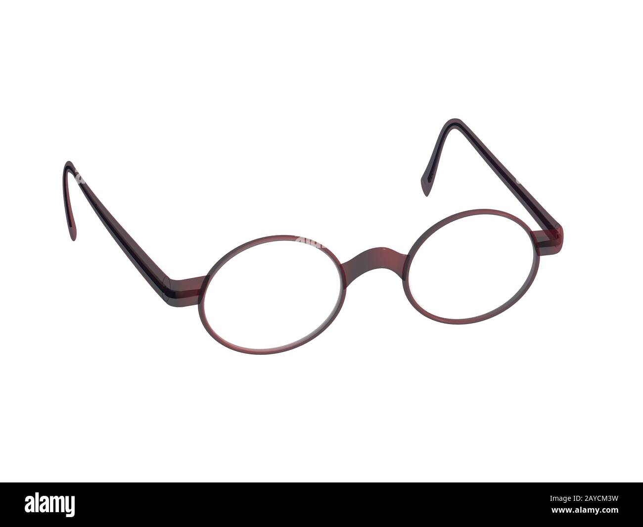 Occhiali con occhiali rotondi Foto Stock