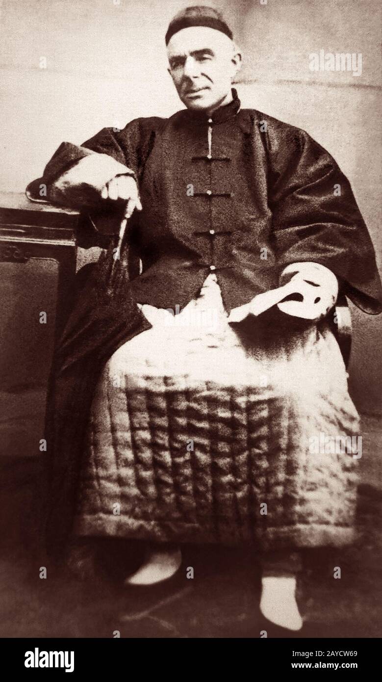 William Chalmers Burns (1815-1868), evangelista scozzese e missionario in Cina. Foto Stock