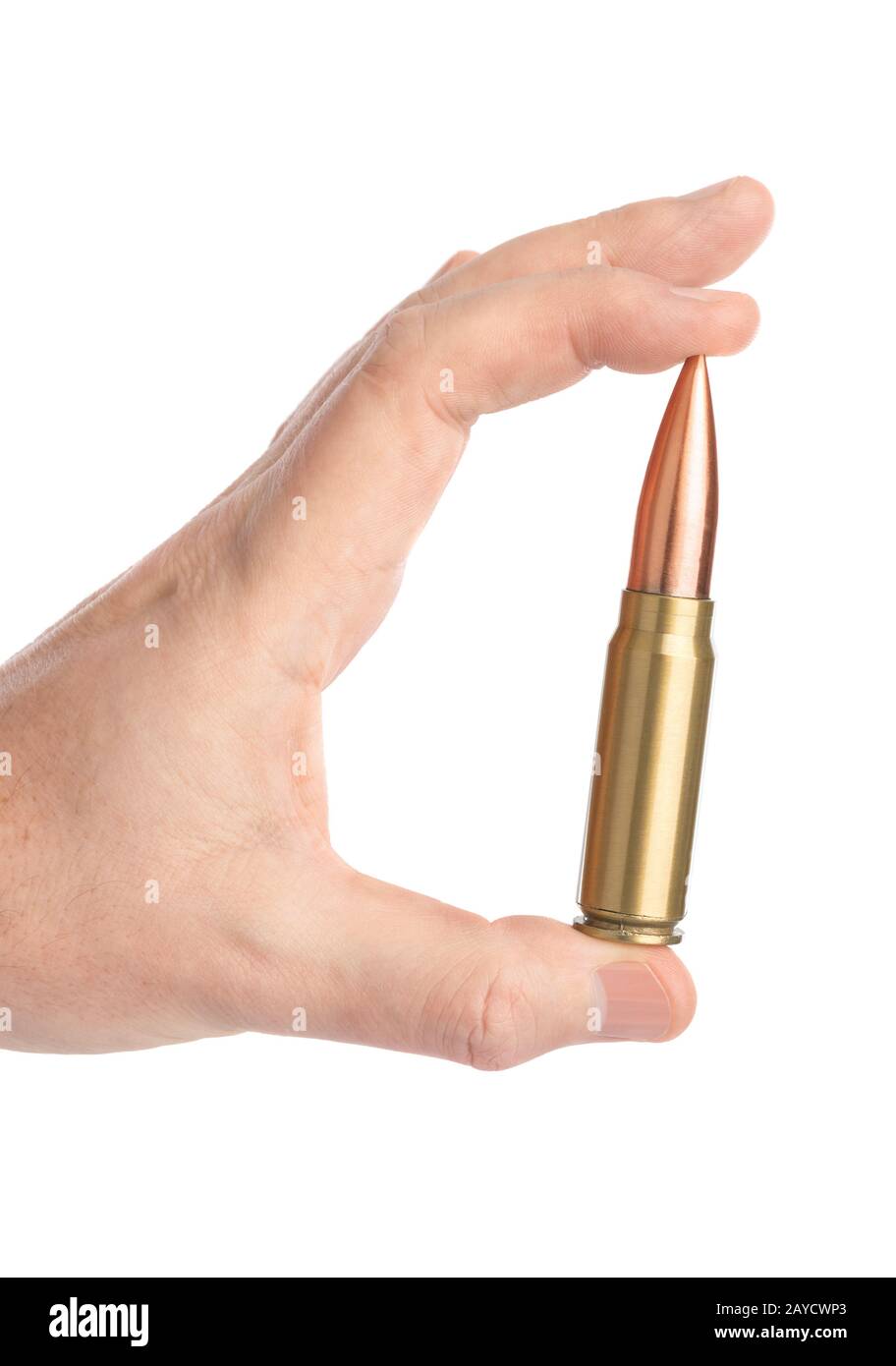 Mano con bullet Foto Stock