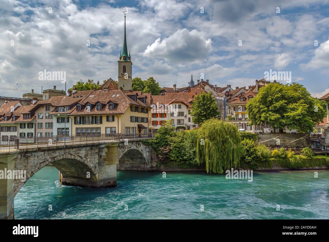ponte sul fiume Aare a Berna, Svizzera Foto Stock