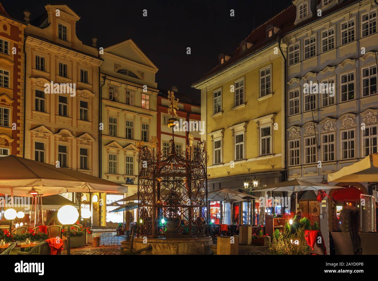 Piazza delle selle a Praga Foto Stock