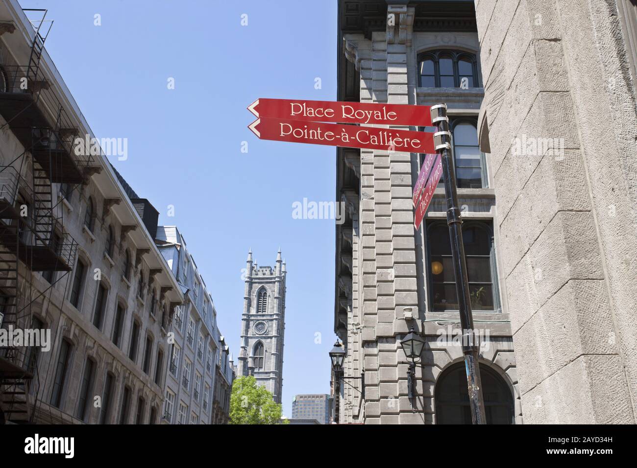 Vecchia Montreal Foto Stock