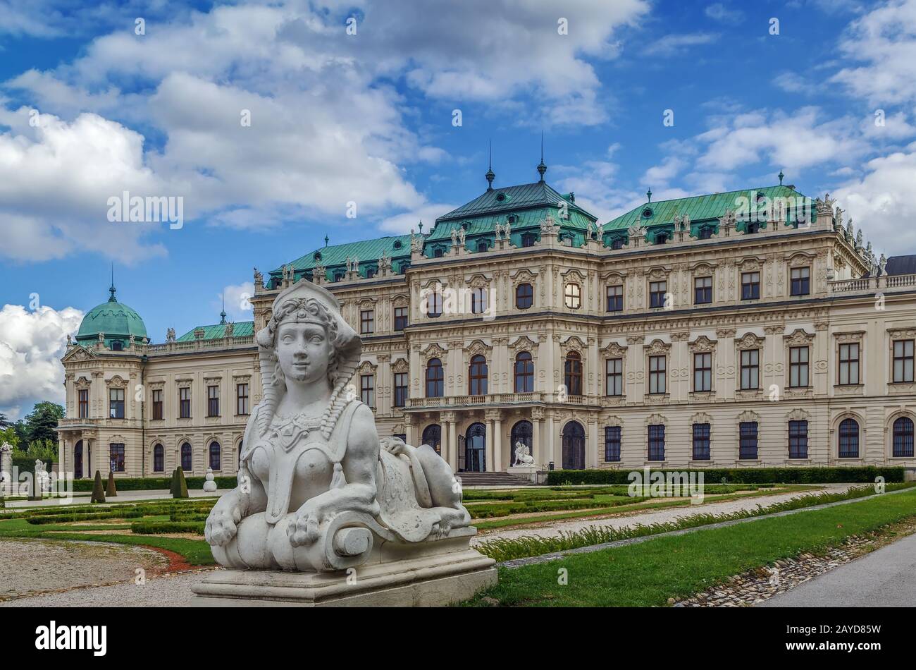 Palazzo Belvedere superiore. Vienna Foto Stock