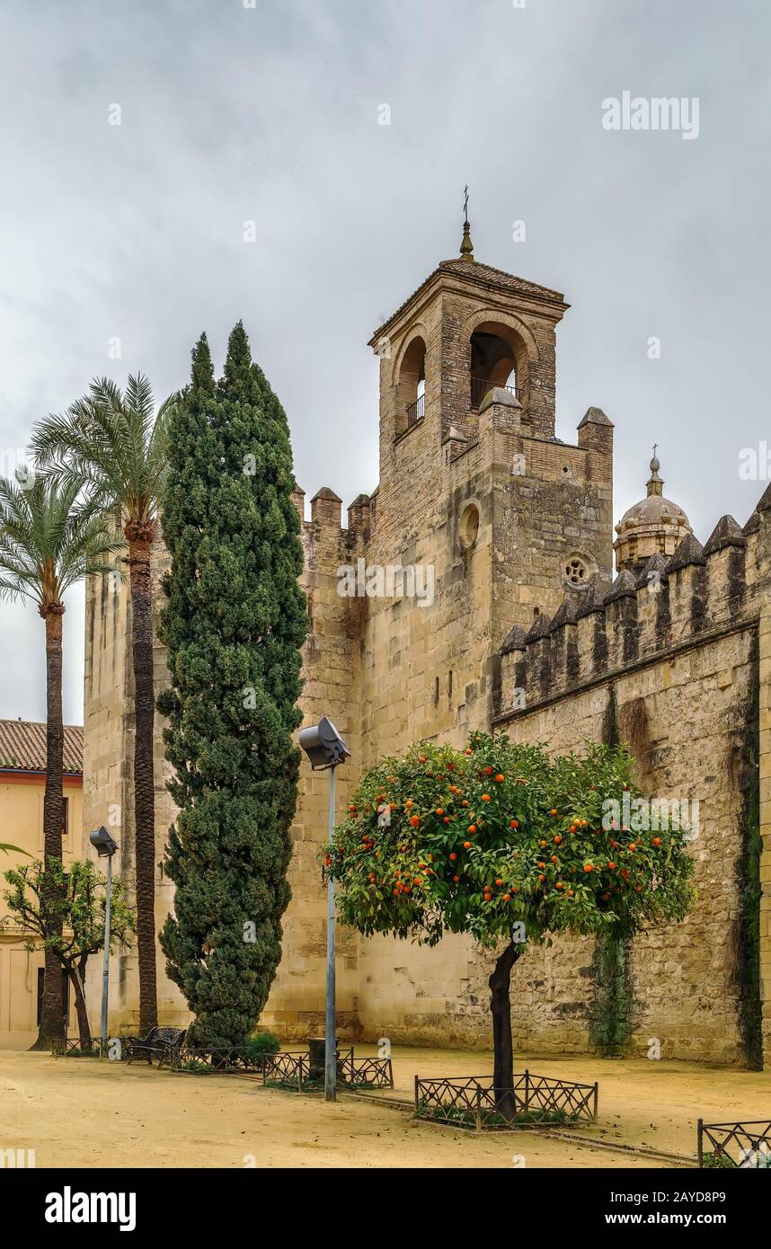 Alcazar di Cordoba, Spagna Foto Stock