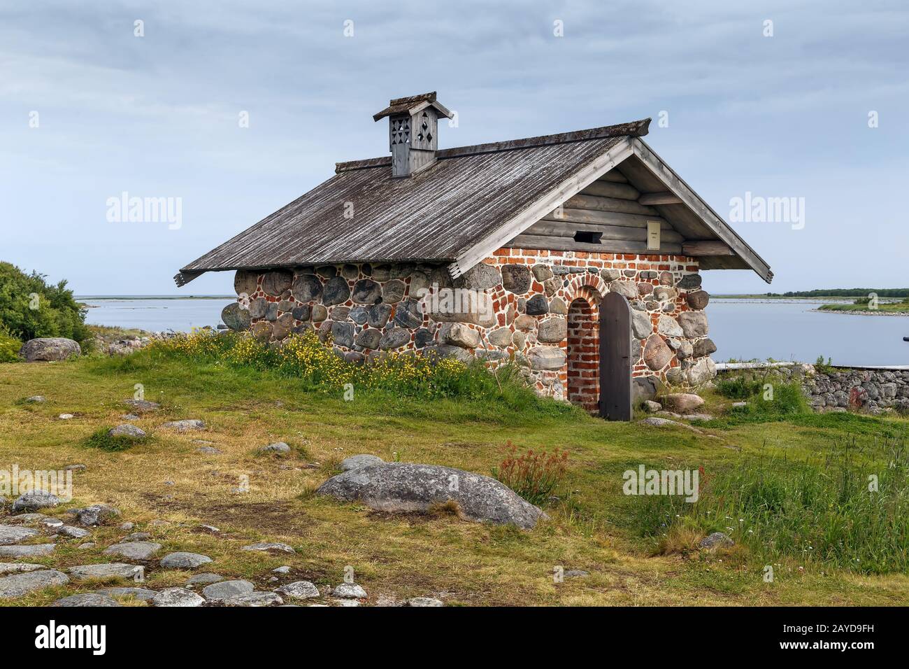 Grande isola di Zayatsky, Russia Foto Stock