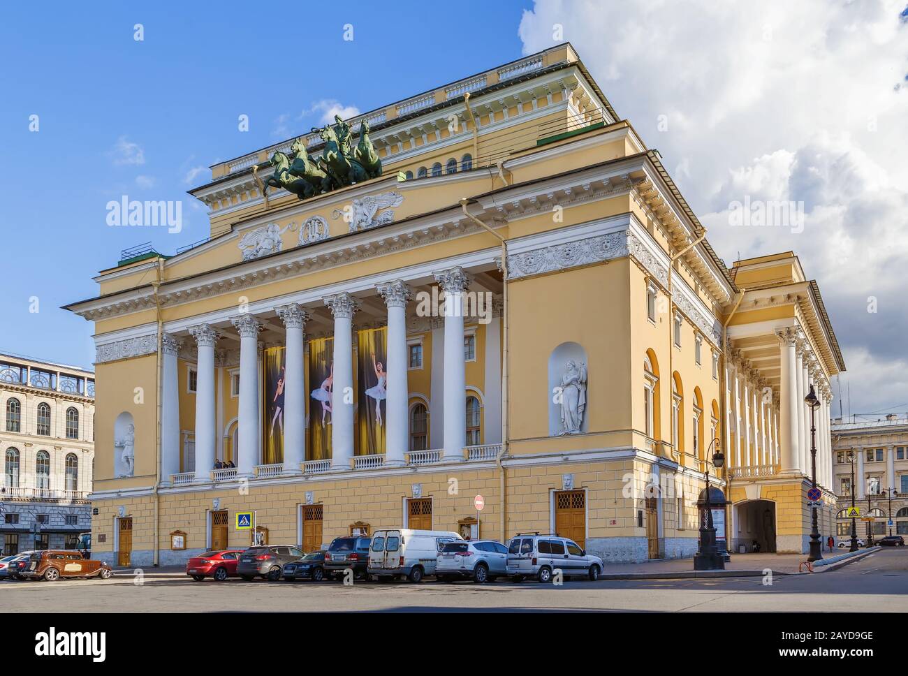 Teatro Alexandrinsky, San Pietroburgo, Russia Foto Stock