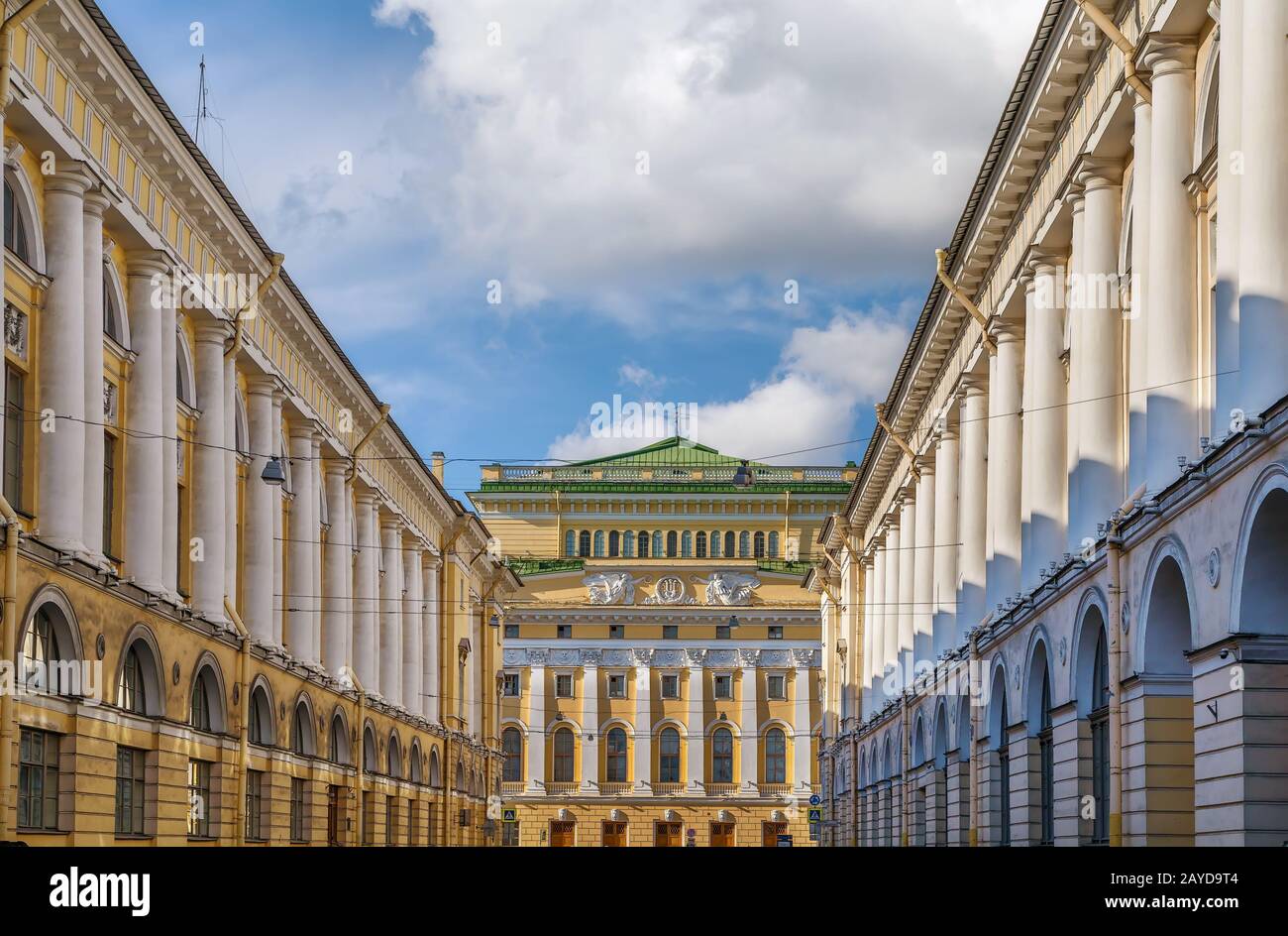 Teatro Alexandrinsky, San Pietroburgo, Russia Foto Stock