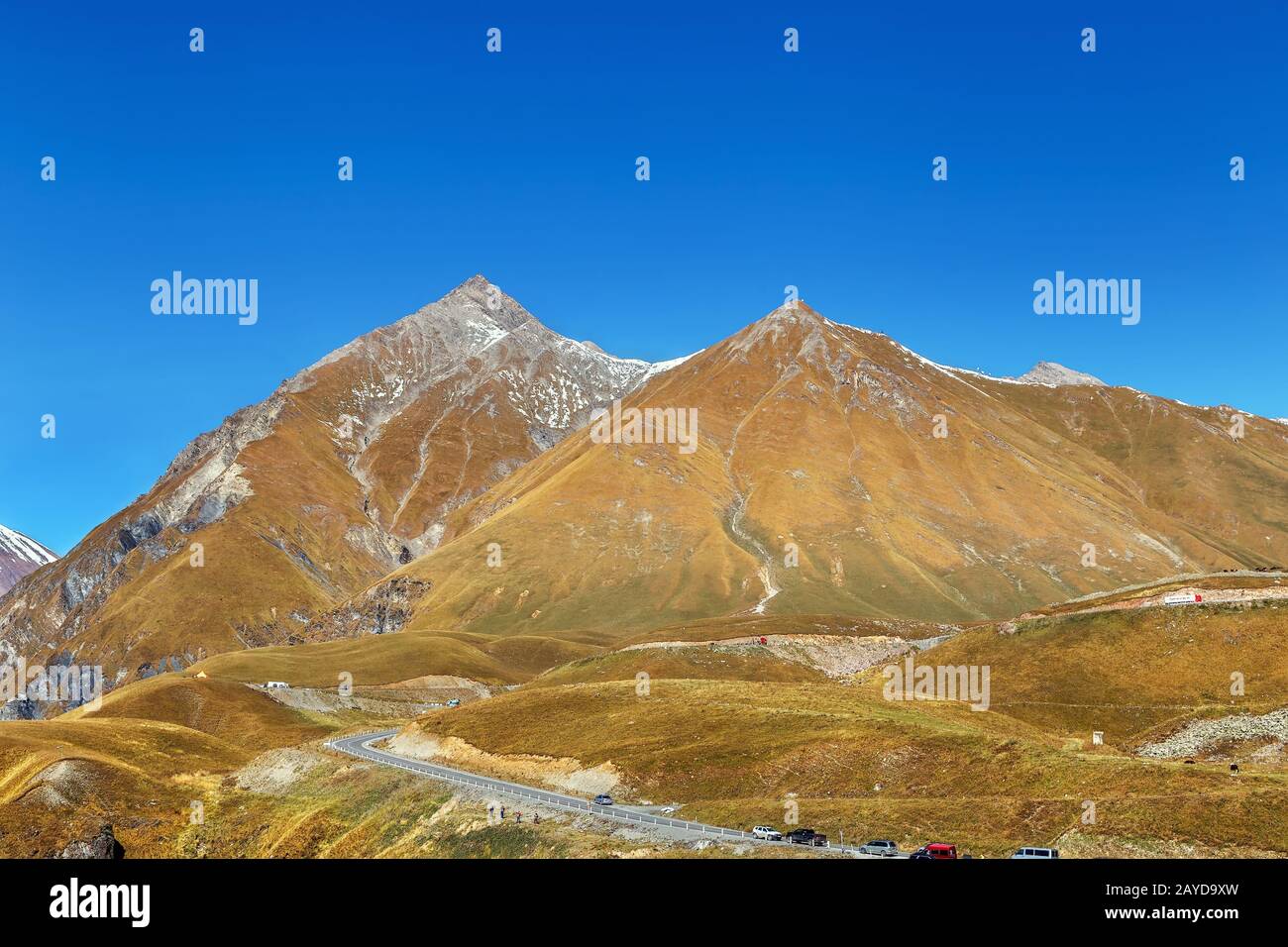 Paesaggio di montagna in Georgia Foto Stock