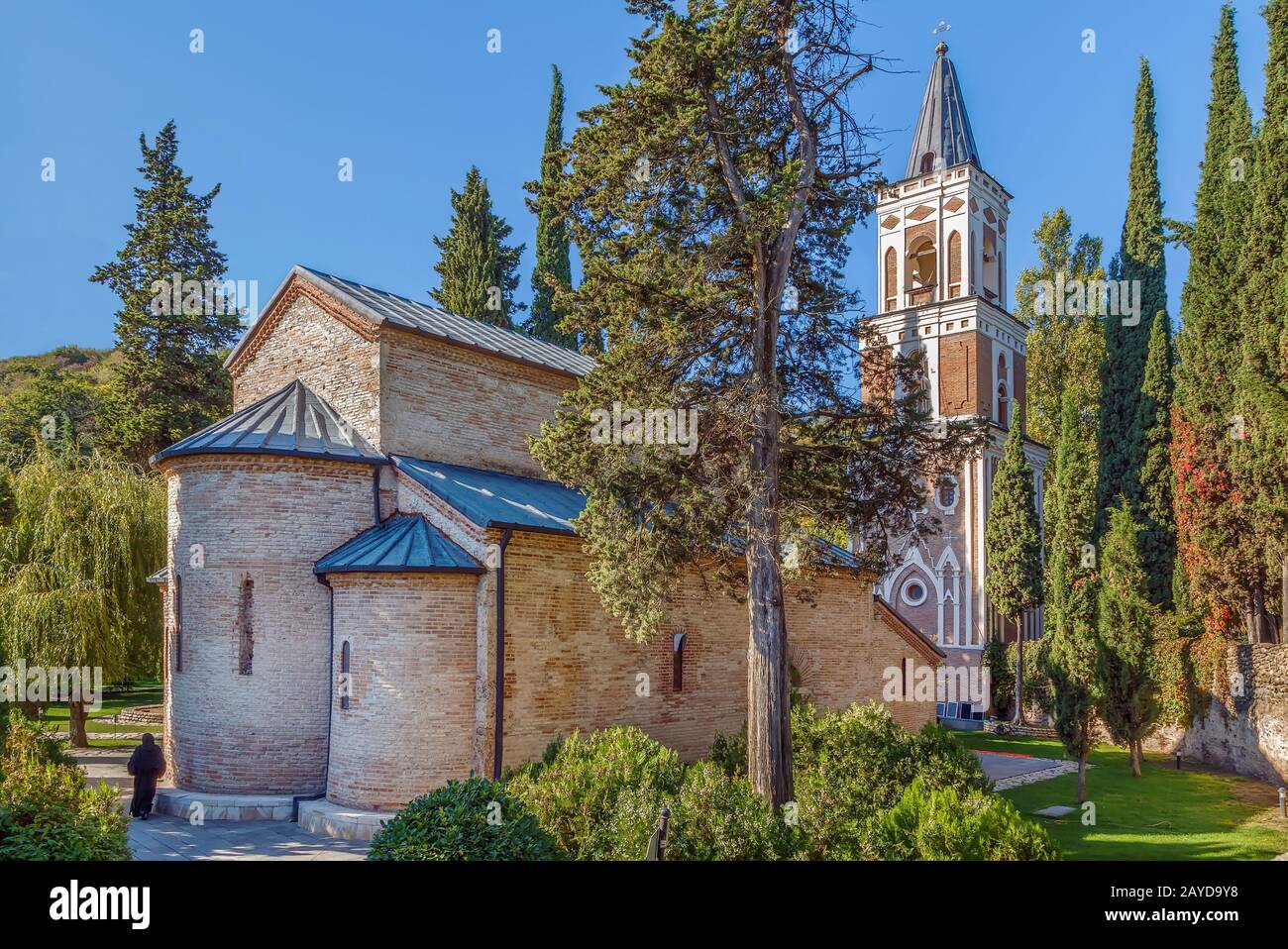 Monastero di Bodbe, Kakheti, Georgia. Foto Stock