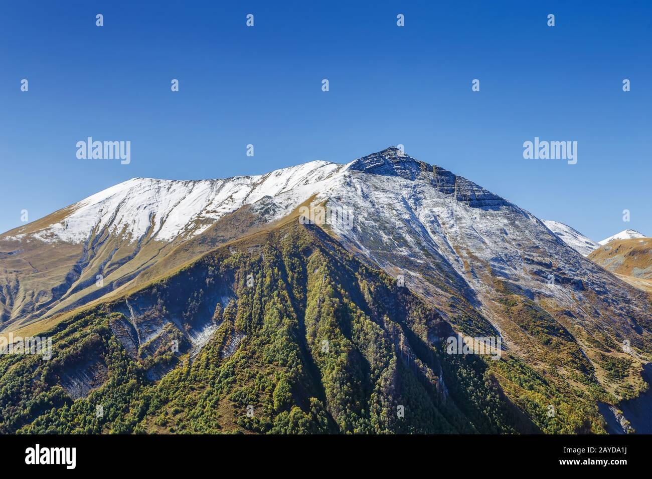 Paesaggio di montagna in Georgia Foto Stock