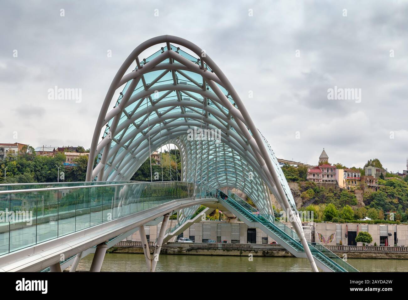Ponte di pace, Tbilisi, Georgia Foto Stock