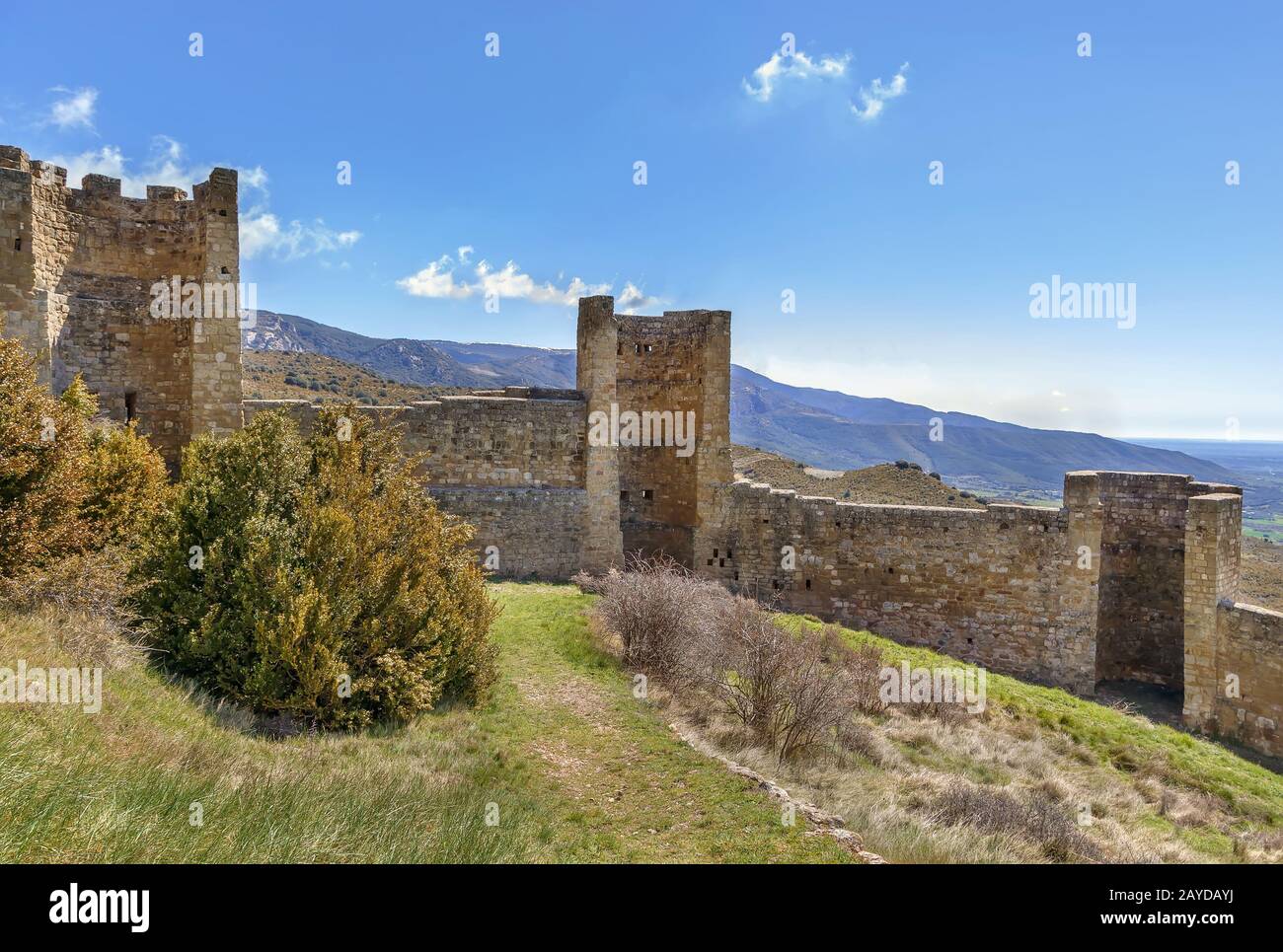 Castello di Loarre, Aragona, Spagna Foto Stock