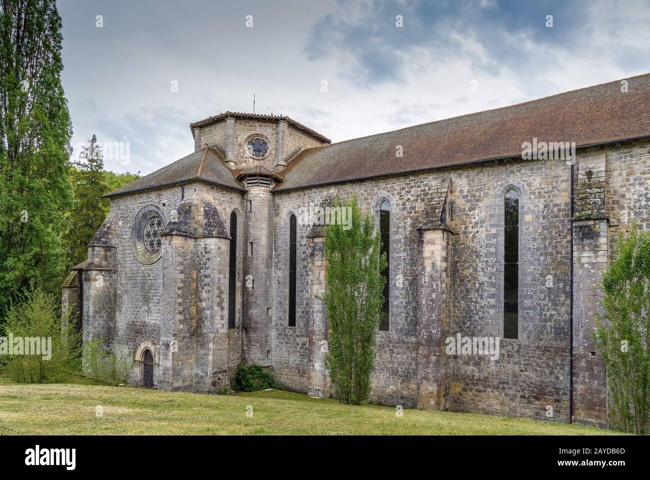 Abbazia di Beaulieu-en-Rouergue, Francia Foto Stock