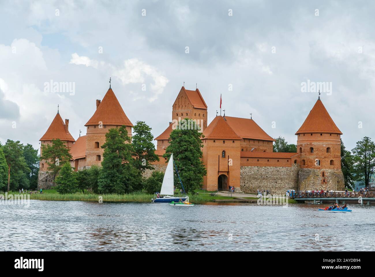 Trakai Island Castle, Lituania Foto Stock