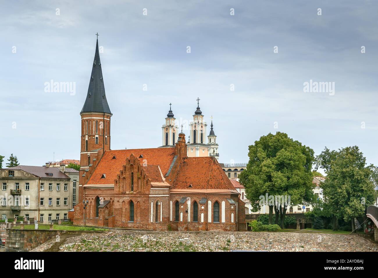 Chiesa di Vytautas il Grande, Kaunas, Lituania Foto Stock