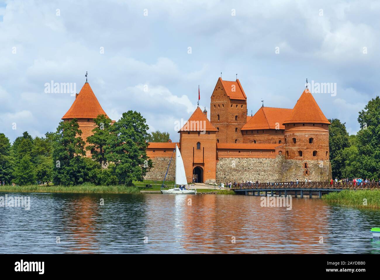 Trakai Island Castle, Lituania Foto Stock