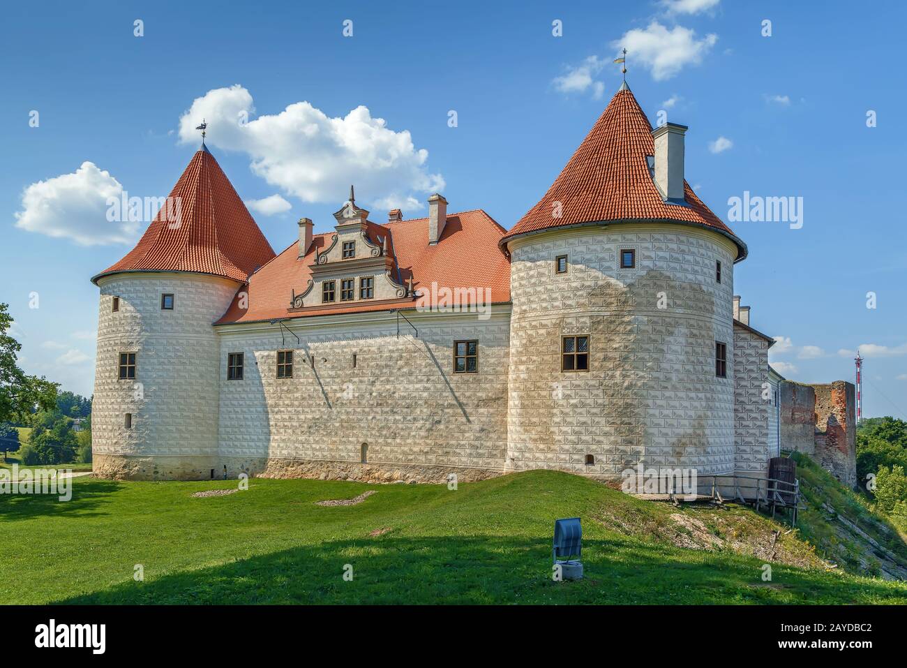 Il castello di Bauska, Lettonia Foto Stock