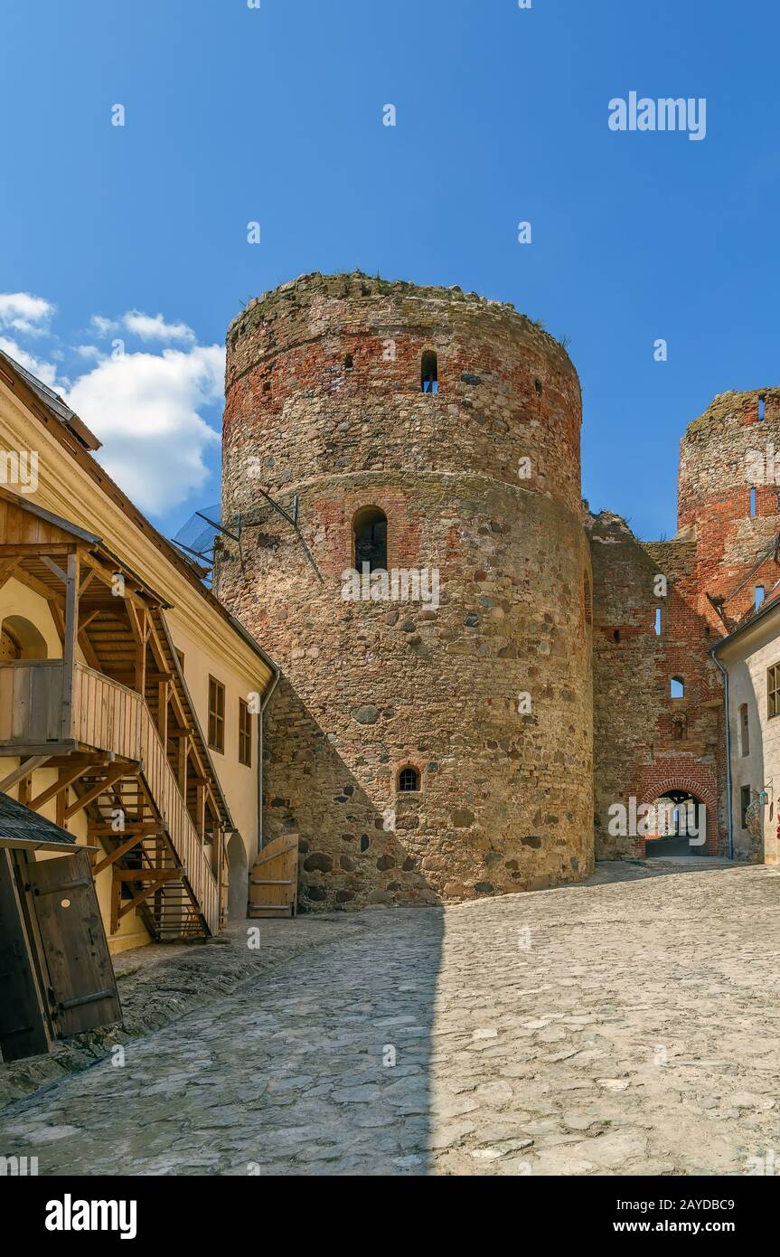 Il castello di Bauska, Lettonia Foto Stock