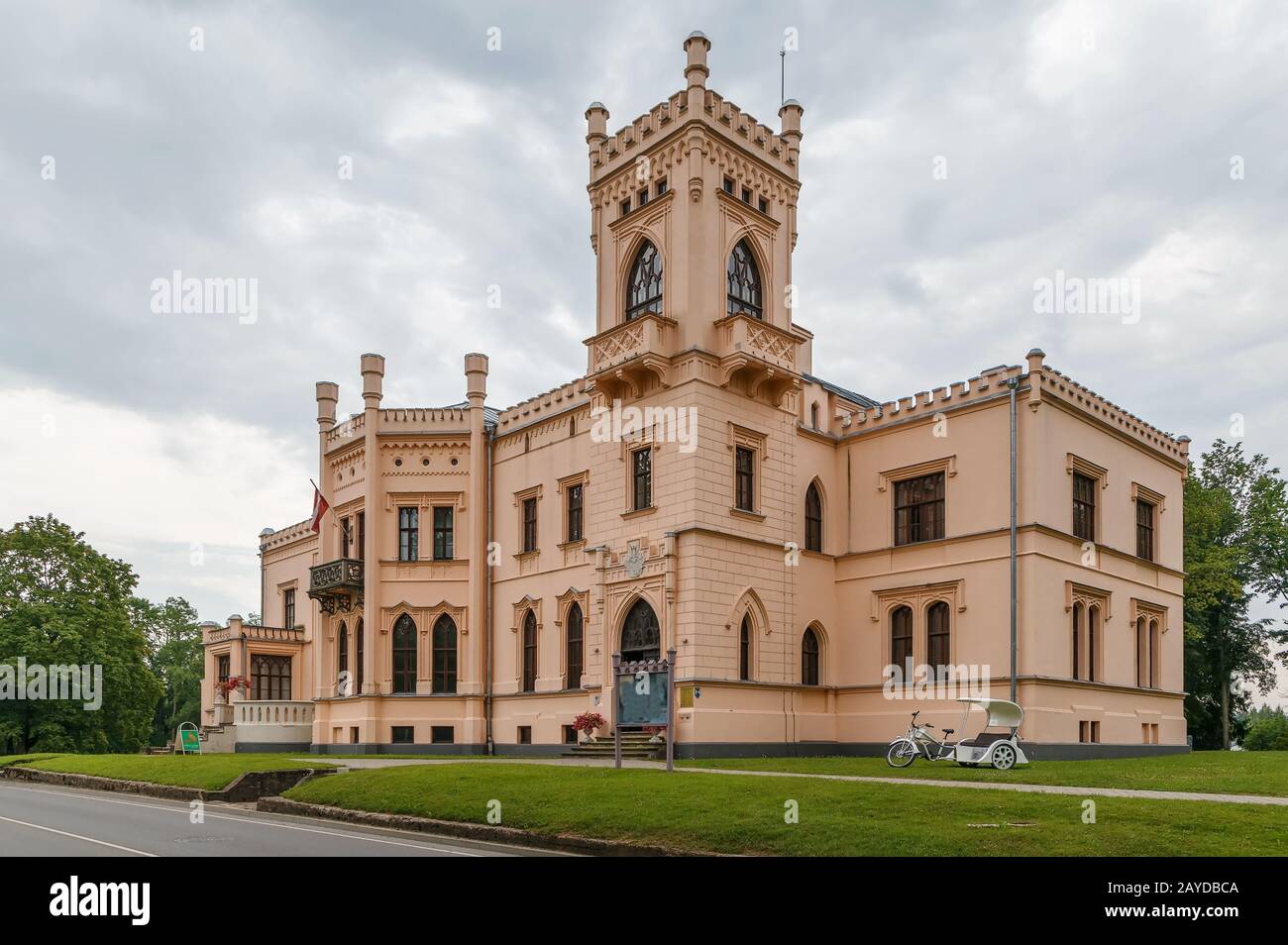 Nuovo Castello di Aluksne, Lettonia Foto Stock