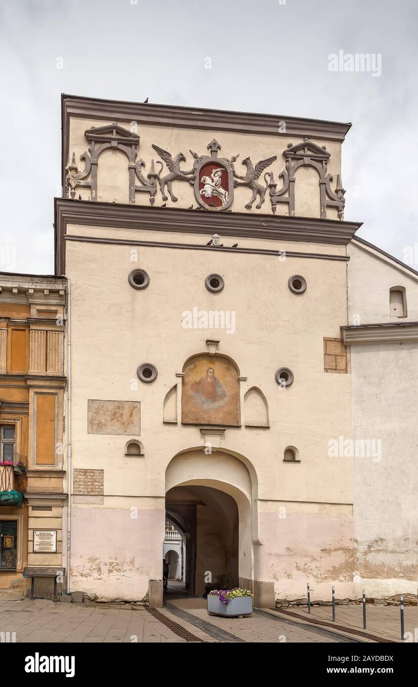 Gate di Alba, Vilnius, Lituania Foto Stock