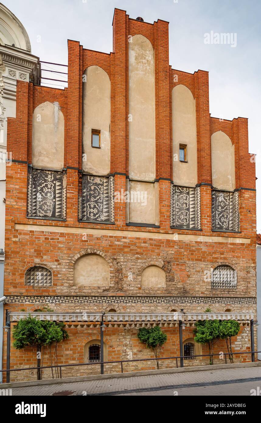 Casa storica a Vilnius, Lituania Foto Stock