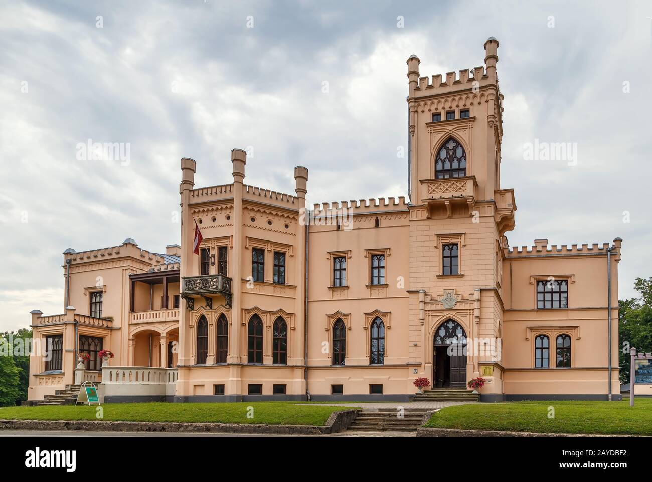 Nuovo Castello di Aluksne, Lettonia Foto Stock