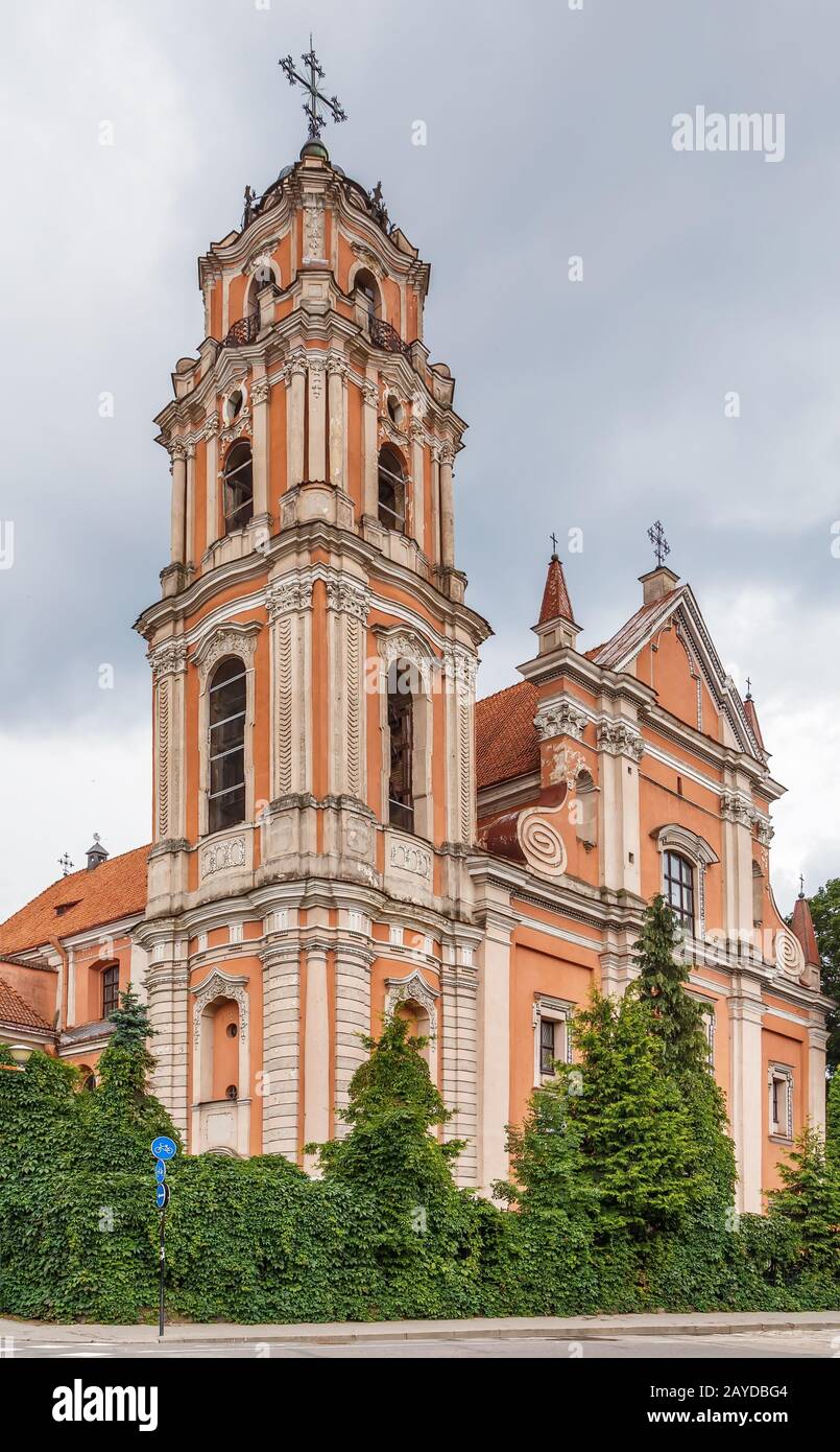 Chiesa di tutti i Santi, Vilnius, Lituania Foto Stock