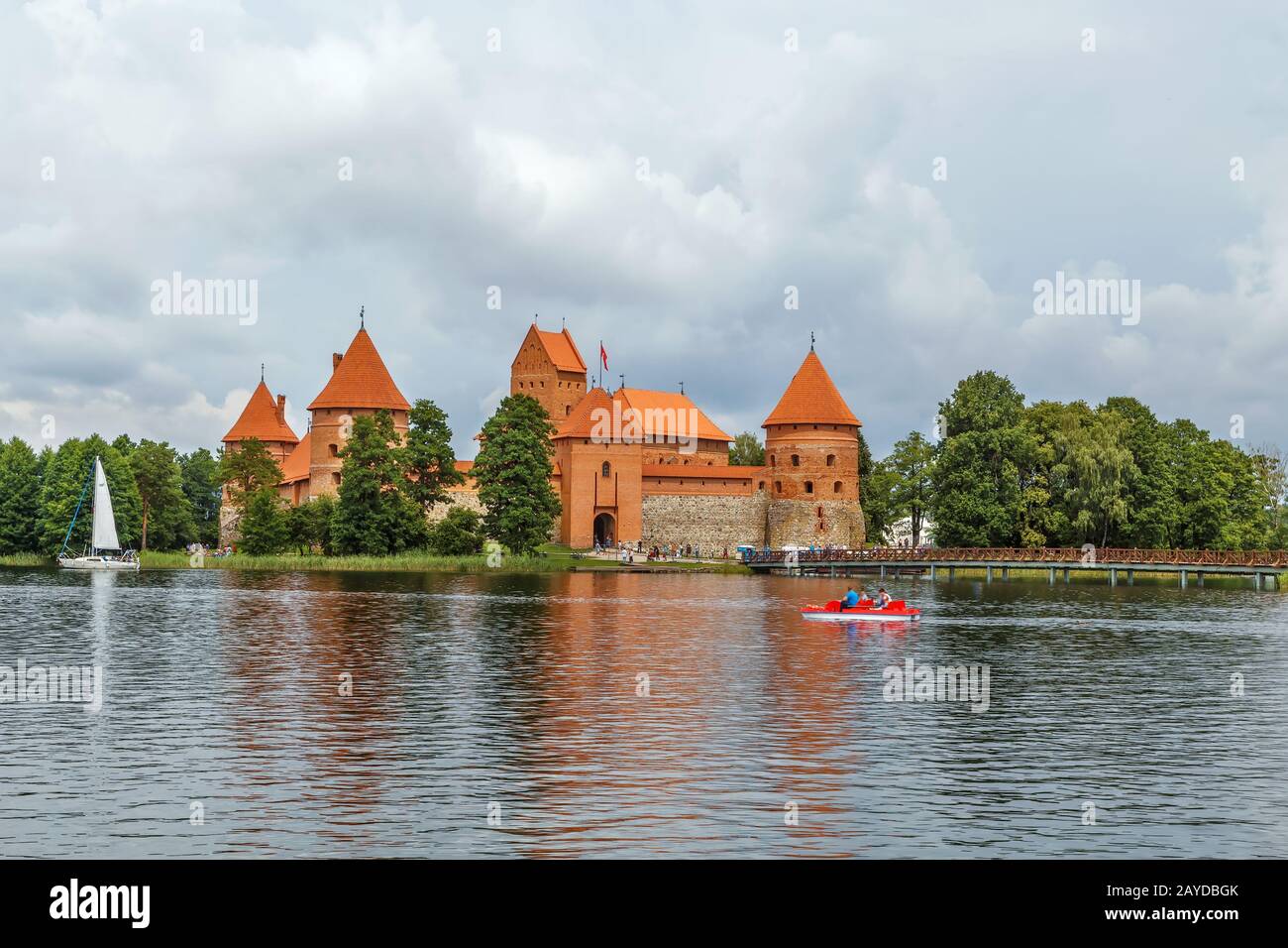 Trakai Island Castle, Lituania Foto Stock