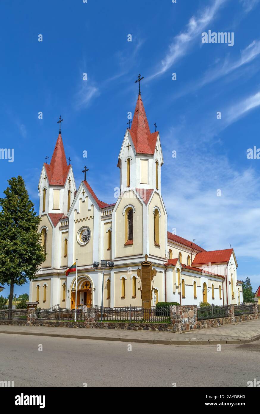 Chiesa di Svencionys, Lituania Foto Stock