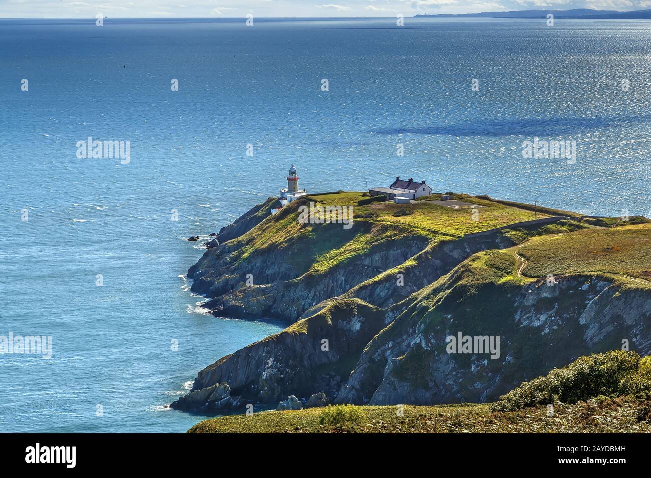 Baily Lighthouse, Howth, Irlanda Foto Stock