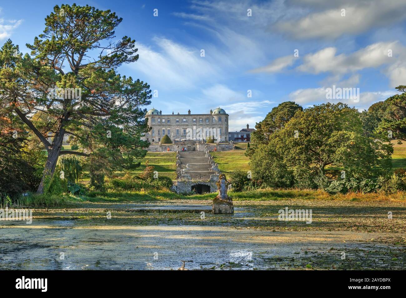 Powerscourt Estate, Irlanda Foto Stock