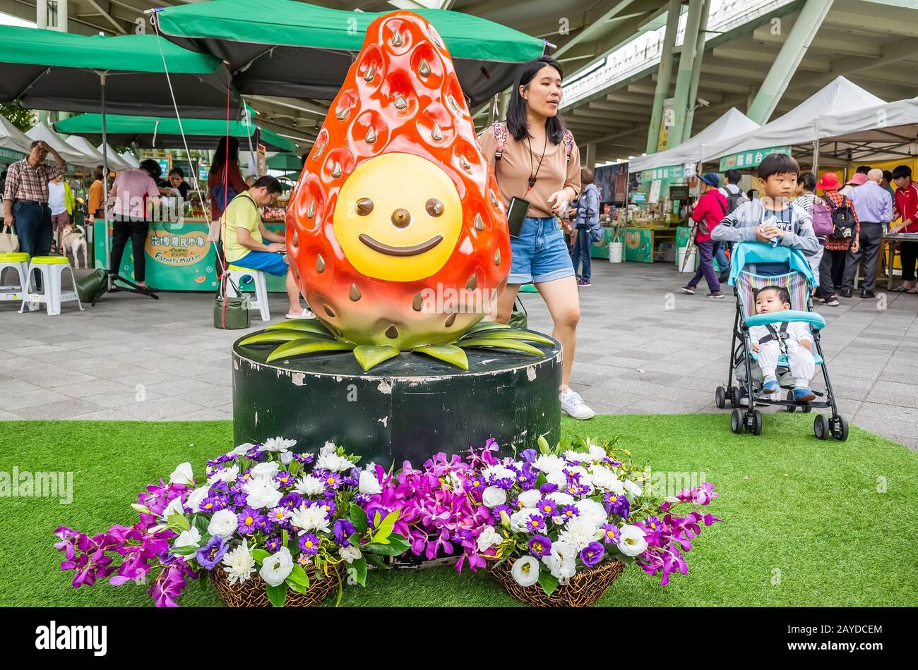 Holiday Famer's Market al taipei expo Park Foto Stock