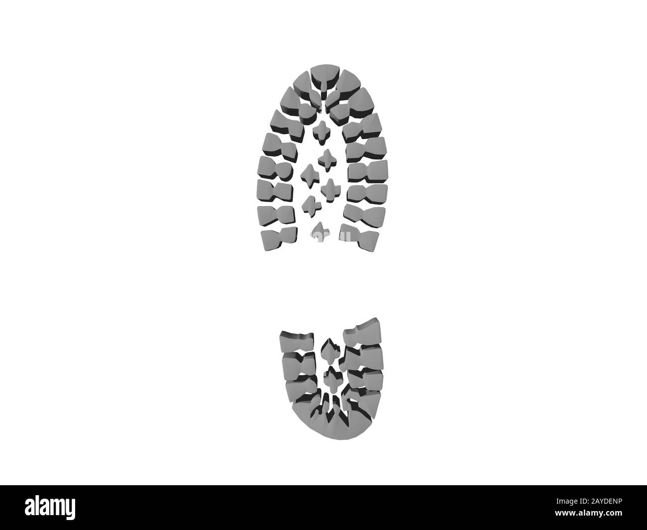 Stampa di scarpe come simbolo Foto Stock