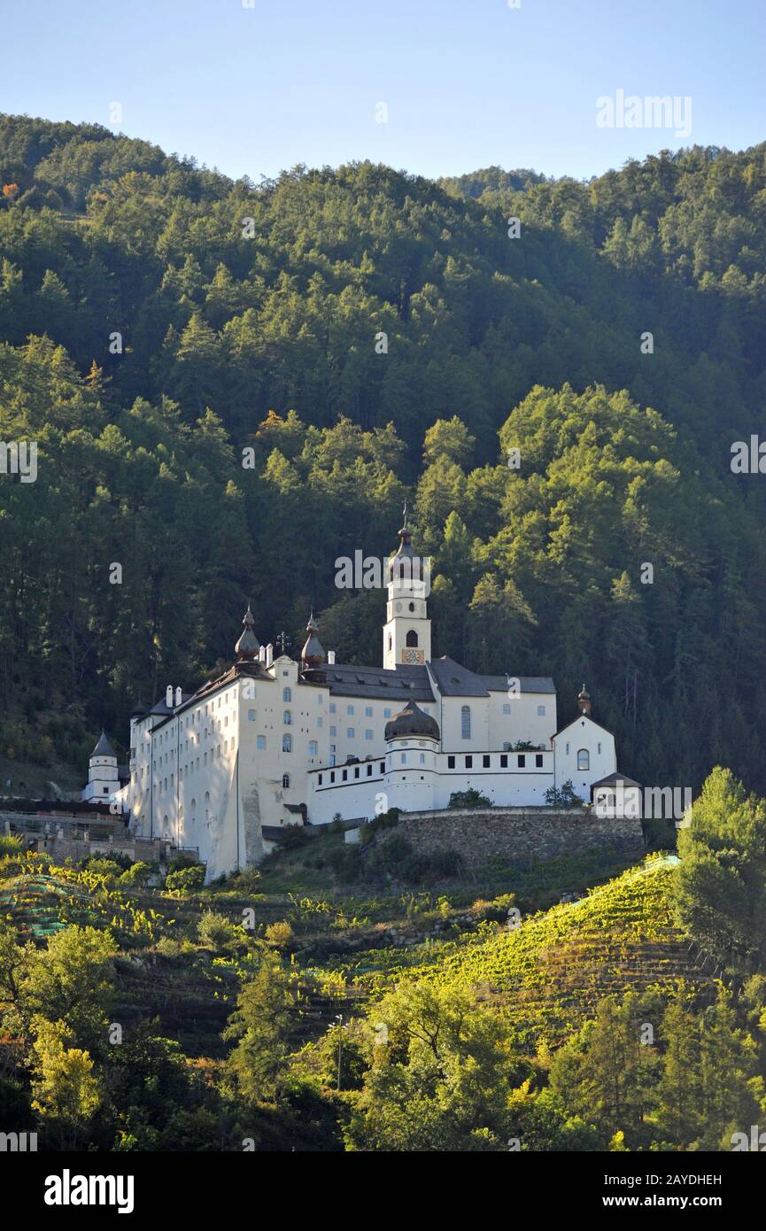 Monastero benedettino Marienberg in Alto Adige Burgeis Foto Stock