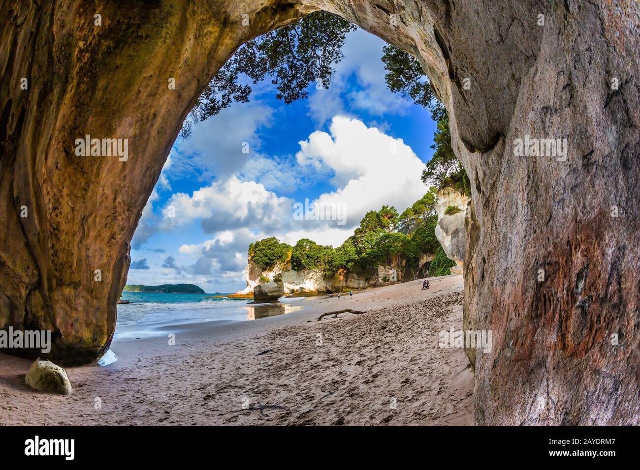 La grotta Cattedrale sulla spiaggia Foto Stock