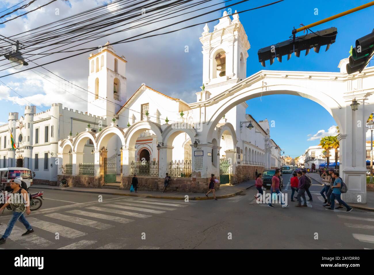 Sucre Bolivia Chiesa di San Francesco d'Assisi Foto Stock