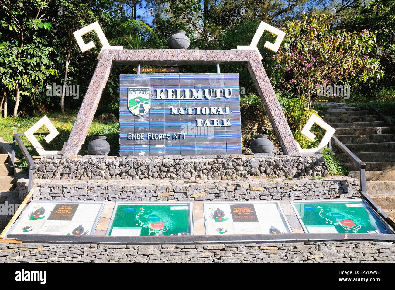 KELIMUTU Parco Nazionale Flores Indonesia Foto Stock