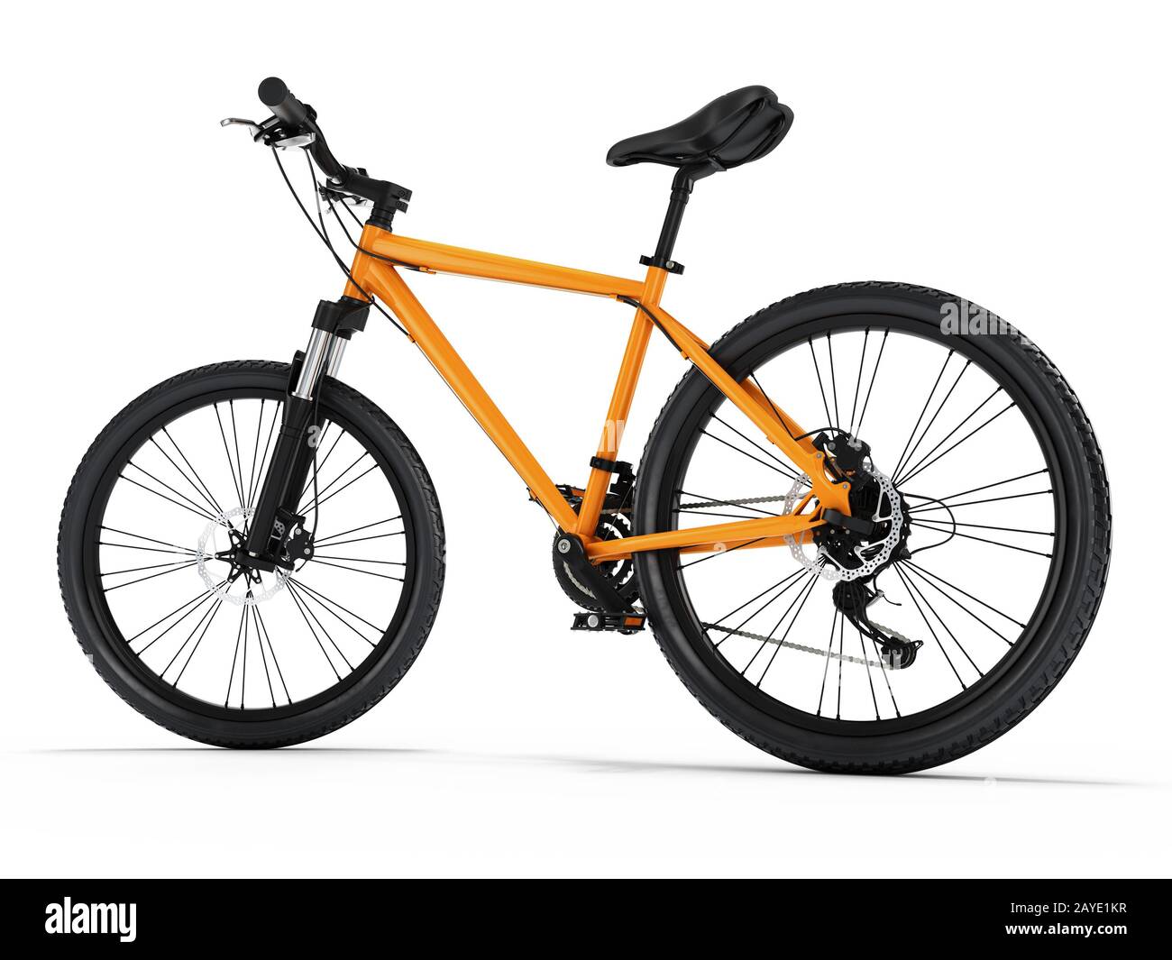 Mountain Bike con rendering 3D Foto Stock