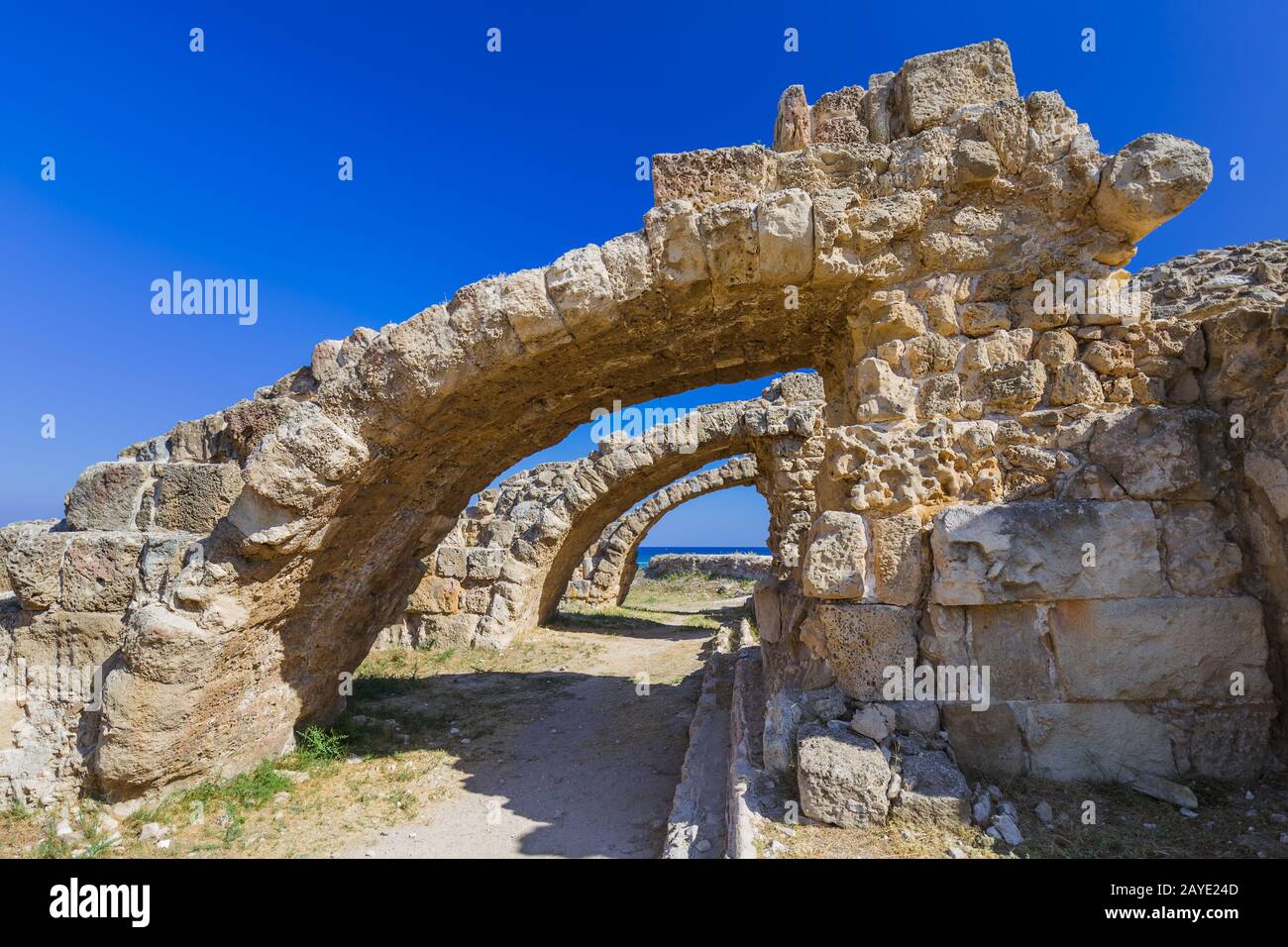 Rovine a Salamis - Famagosta Cipro del Nord Foto Stock