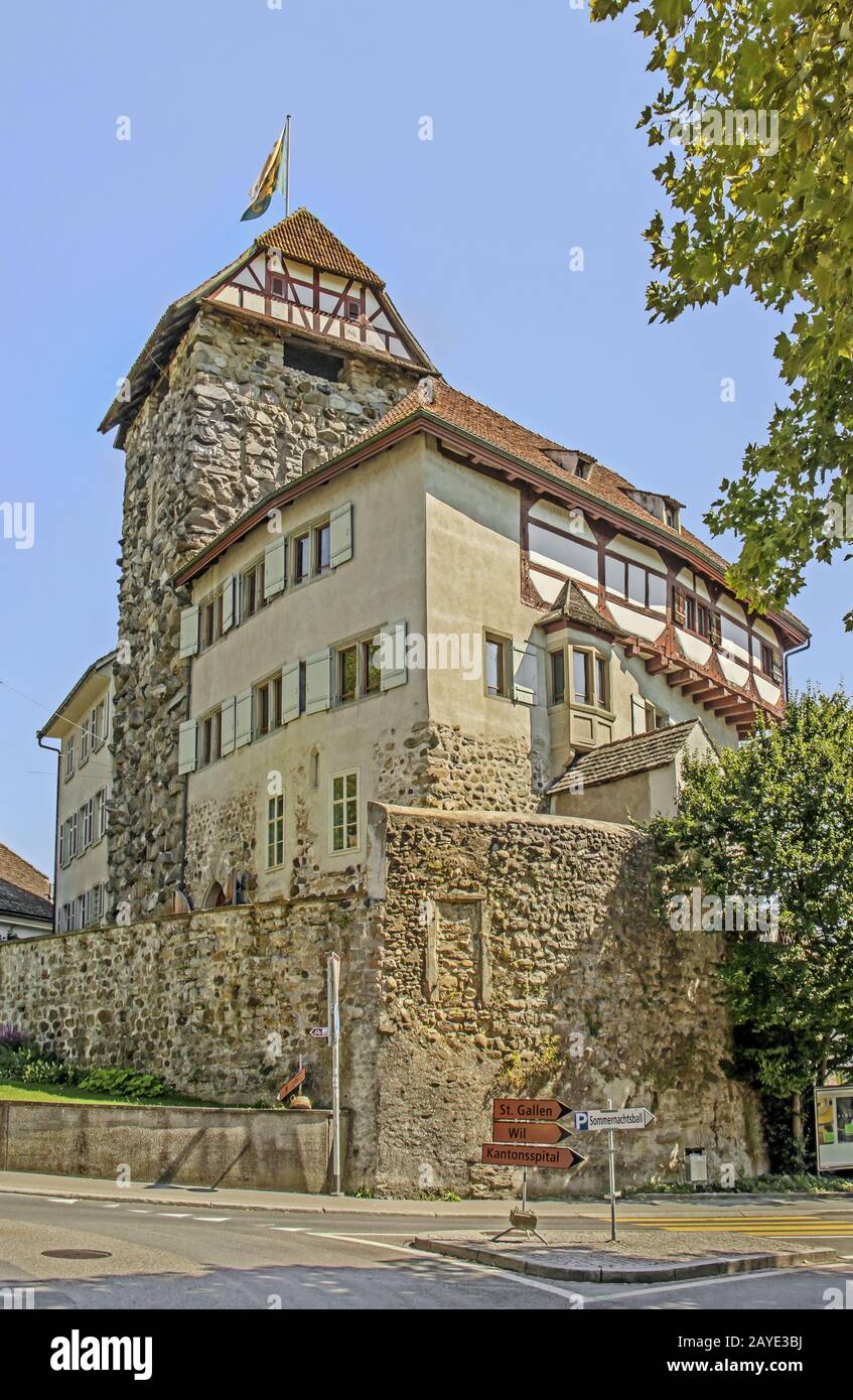 Castello Frauenfeld, Canton Thurgau, Svizzera Foto Stock