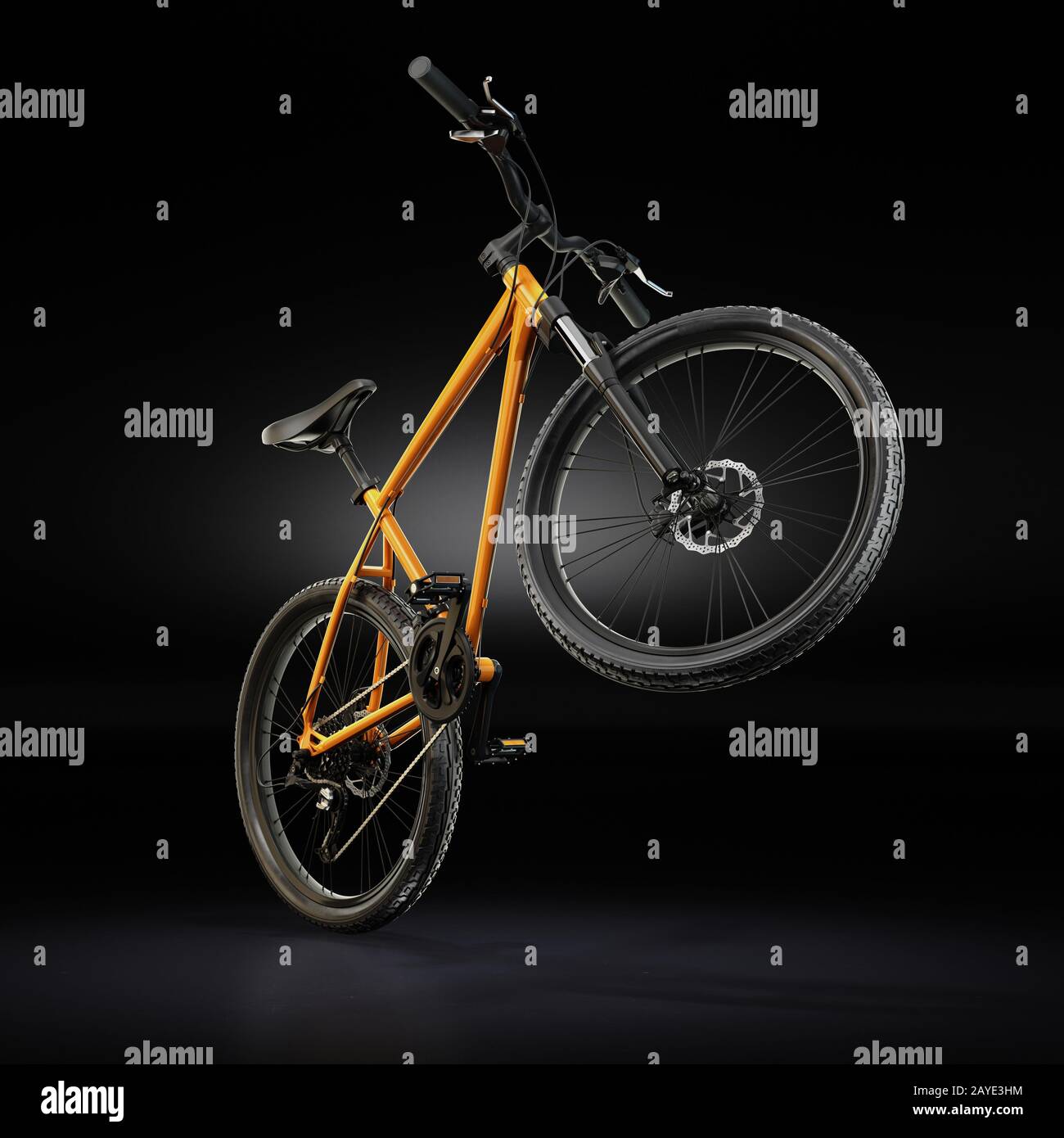 Mountain Bike con rendering 3D Foto Stock