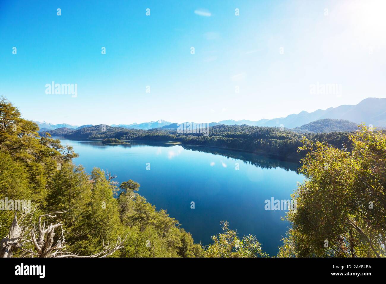 Il lago in Patagonia Foto Stock