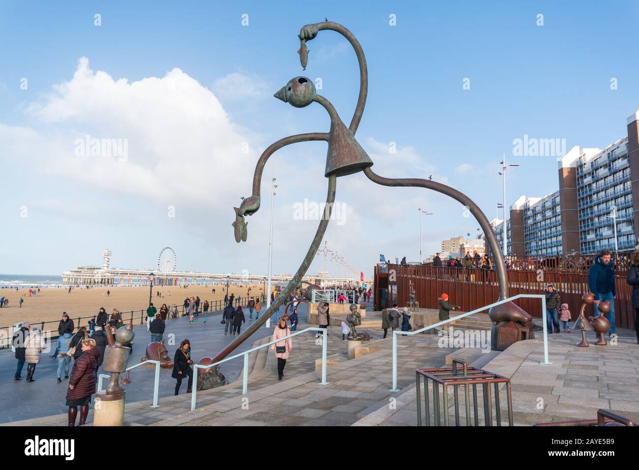 Beelden aan Zee, nella storica località balneare di Scheveningen Foto Stock